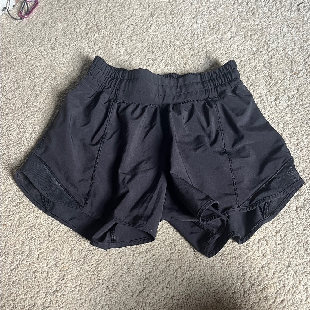 Black Lululemon Hotty Hot Shorts